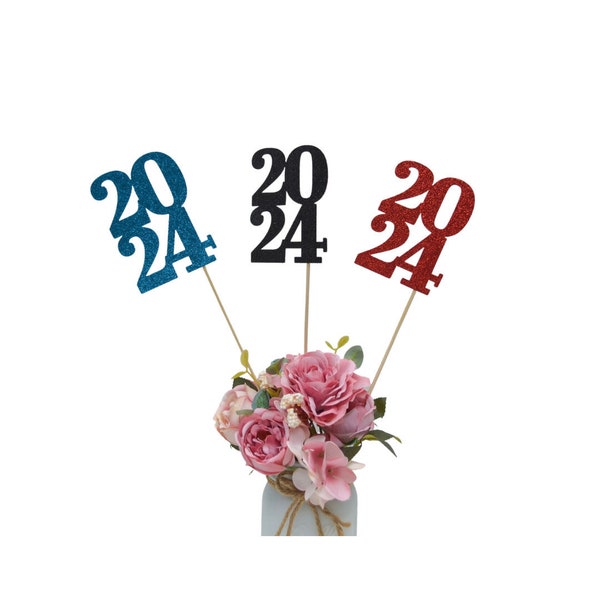 Graduation party decorations 2024, Class of 2024, Graduation party decoration 2024, DOUBLE-SIDED 2024 centerpiece, Graduation decorations