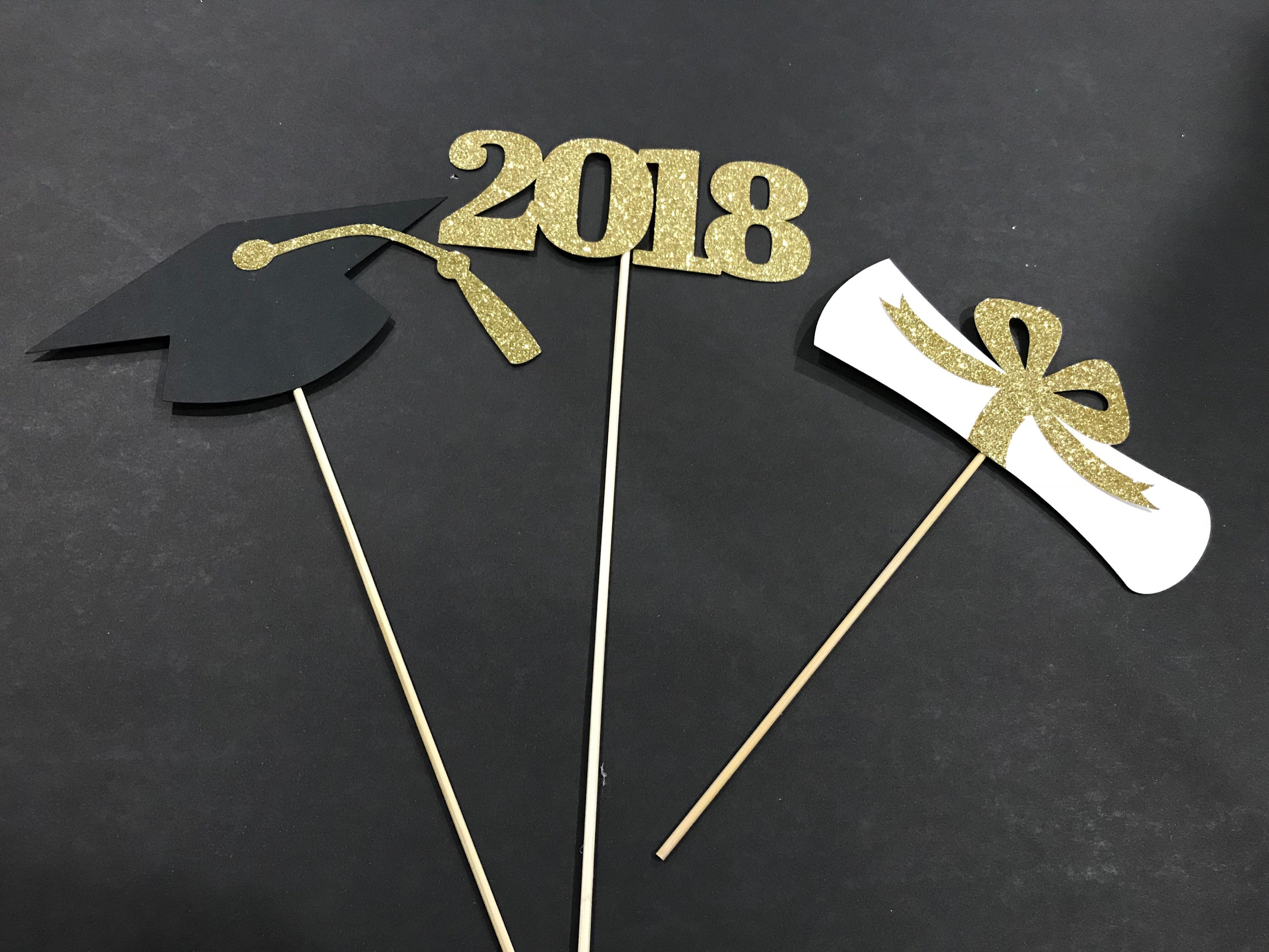 Graduation party decorations 2024, Graduation Centerpiece Stick, 2024