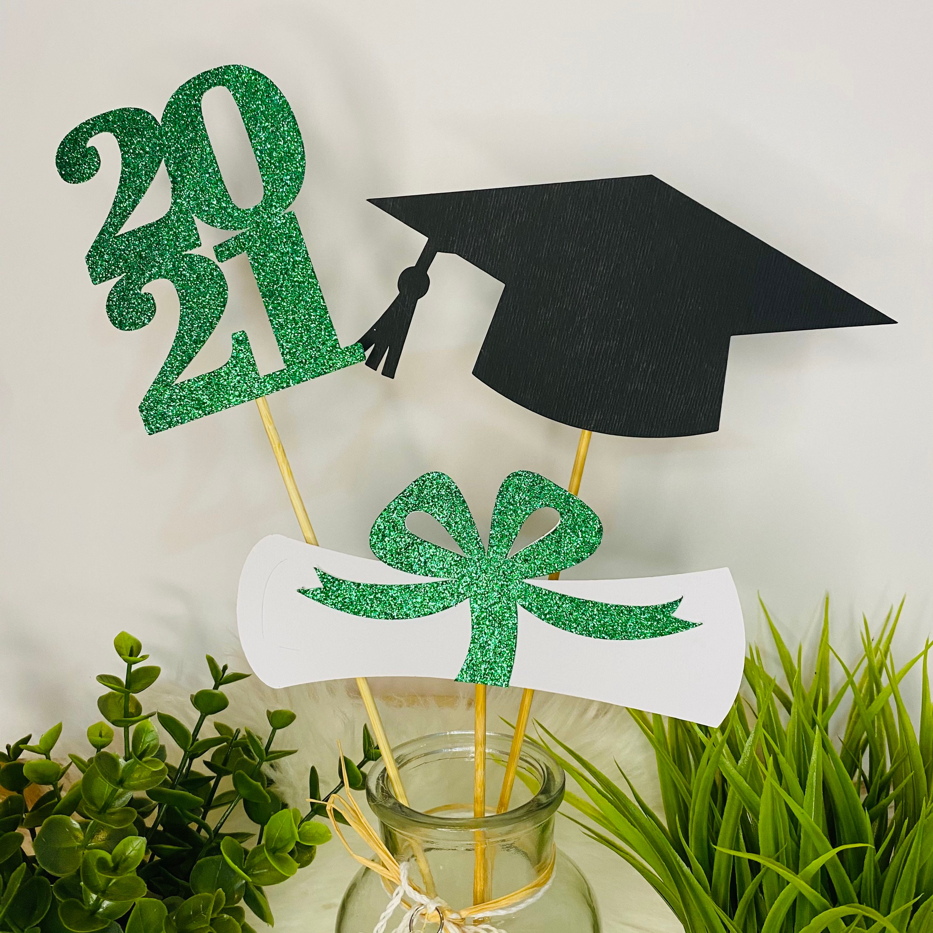 Graduation party decorations 2021, Graduation Centerpiece Sticks, Grad