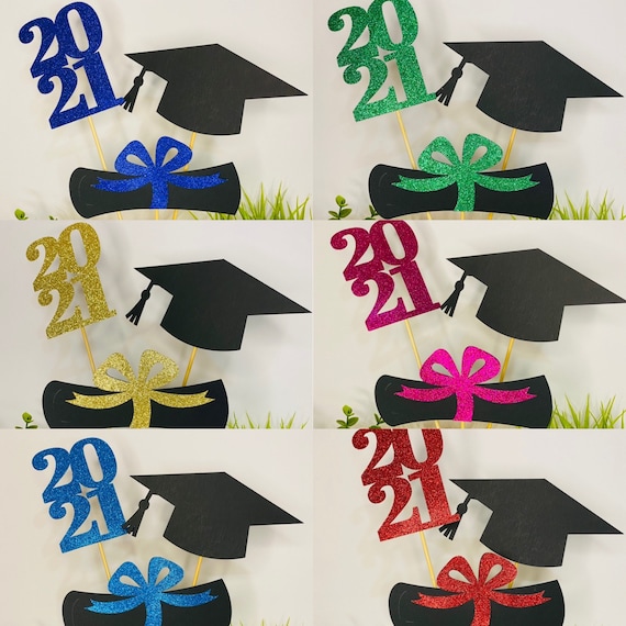 Graduation decoration 2021 Graduation Centerpiece Sticks | Etsy