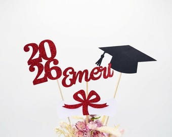 Graduation party decorations 2026, Graduation Centerpiece Sticks, Grad 2026, custom name centerpiece, Graduation table decor, Class of 2026
