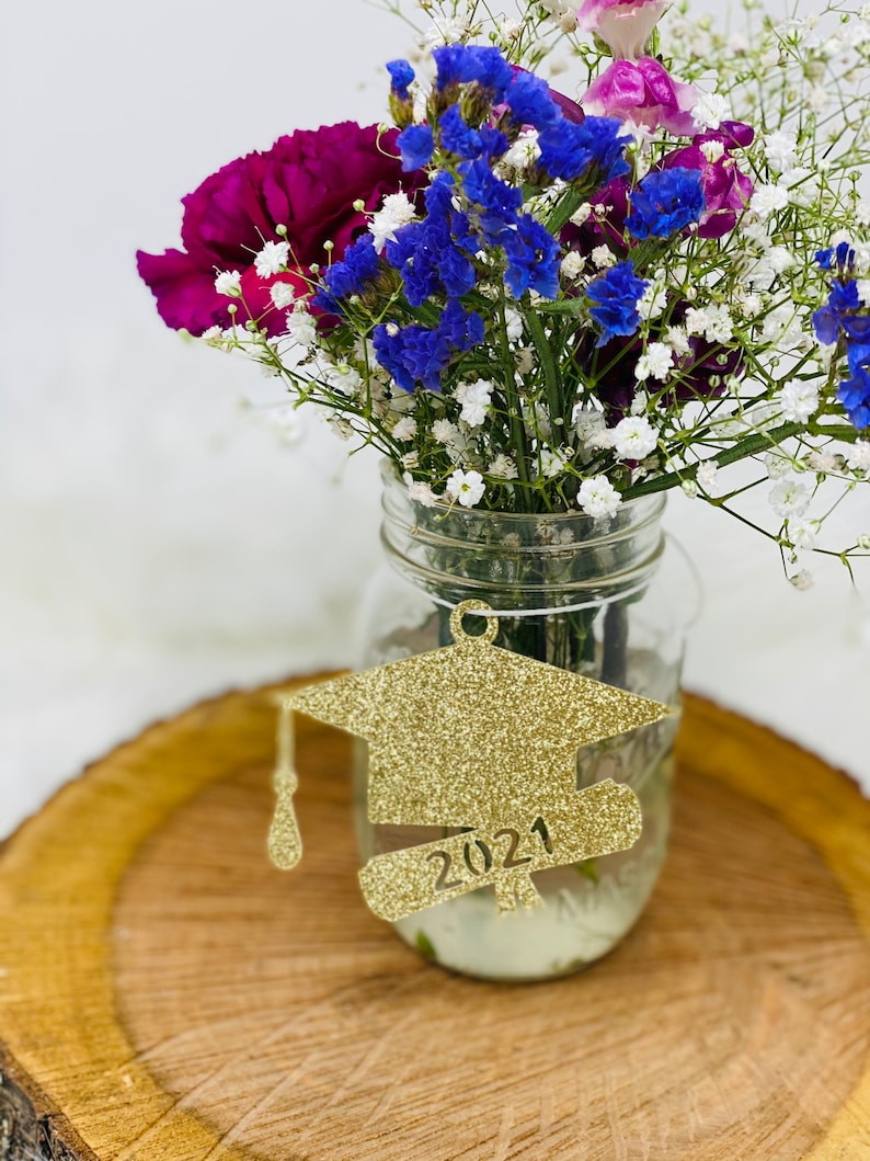 2021 Mason jar tags Graduation party decorations 2021 class of 2021 Graduation Decoration 2021 tags Graduation Cut outs 2021 cut out