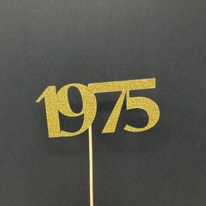 Class of 1975 Centerpiece Decoration, 45th Class Reunion Centerpiece Stick, Class of &#39;75 Memorabilia Table Decoration, 45th Reunion