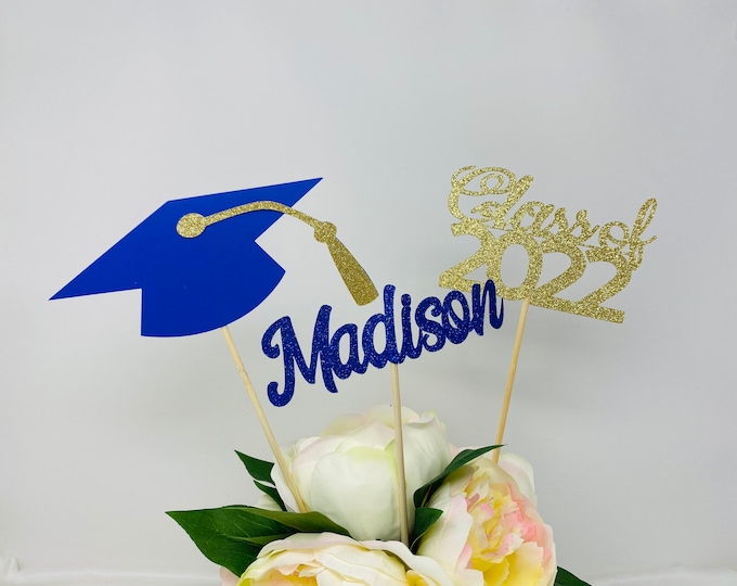Graduation party decorations 2022, Graduation Centerpiece Sticks, Diploma, class of 2022, Graduation Decoration, prom 2022