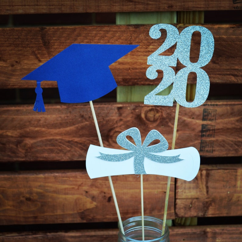 2024 Graduation decorations, Graduation Centerpiece Sticks, class of 2024, Graduation party Decoration, 2024 picks, Graduation Decor 2024 image 1