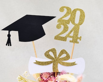 2024 Graduation decorations, Graduation Centerpiece Sticks, class of 2024, Graduation party Decoration, 2024 picks, Graduation Decor 2024