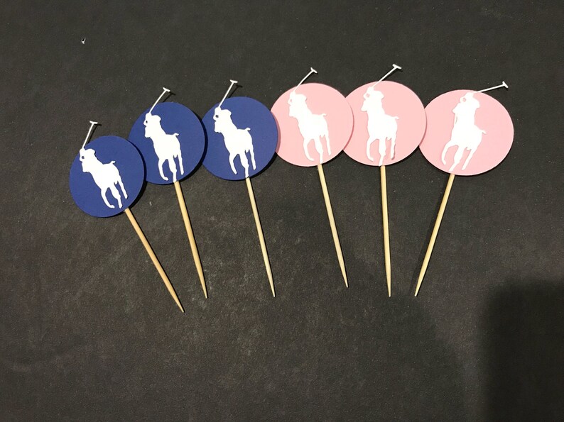 Polo Party Decorations Polo Cupcake Toppers Cupcake Etsy