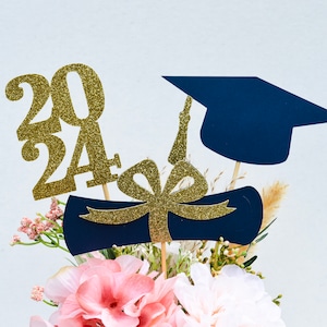 2024 Graduation decorations , Graduation Centerpiece Sticks, class of 2024, Graduation party Decoration, prom 2024 picks, 2024 Graduation