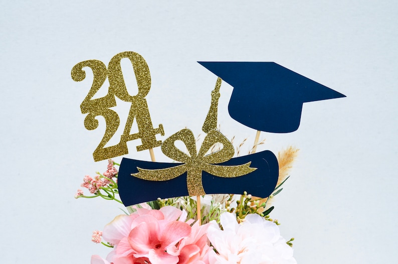2026 Graduation centerpieces, Class of 2026, Graduation Centerpiece Sticks, Graduation party Decoration, prom 2026 picks, 2026 Graduation zdjęcie 4