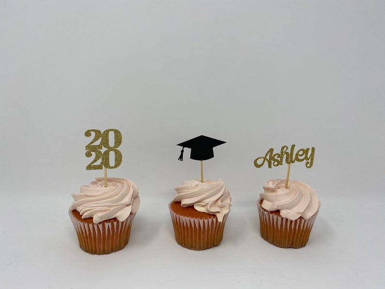 2022 Graduation Cupcake Toppers Graduation Cupcake Toppers Etsy