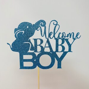 Baby Elephant Baby shower,Boy Elephant,Girl,Elephant baby shower decorations,Blue elephant Cake topper, pink elephant Cake topper