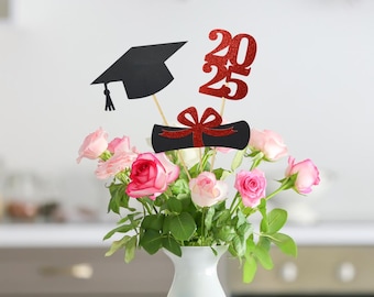 2025 Graduation decorations, Graduation Centerpiece Sticks, class of 2025, Graduation party Decoration, 2025 picks, Graduation Decor 2025