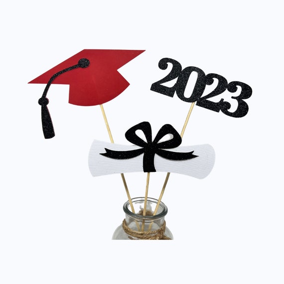 Custom 2024 Graduation Decorations 2024 Grad Class of 2024 Grad Party Decor  Graduation Party Decor Mason Jar Tags Grad Party 