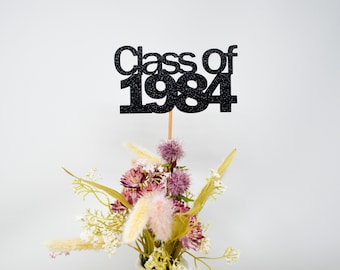 Class Reunion 1984, Class of 1984, Class Reunion Centerpiece , Class Reunion Decoration, Class Anniversary, Prom, School, University