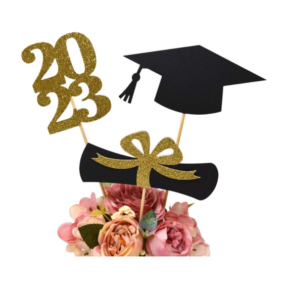 2024 Graduation decorations, Graduation Centerpiece Sticks, class of 2024,  Graduation party Decoration, 2024 picks, Graduation Décor 2024