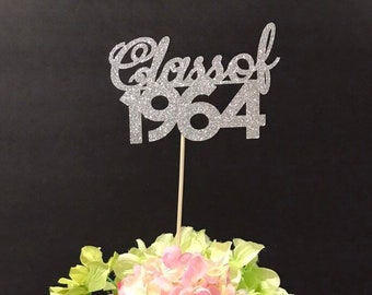 Class Reunion 1964, Class of 1964, Class Reunion Centerpiece , Class Reunion Decoration, Class Anniversary, Prom, School, University