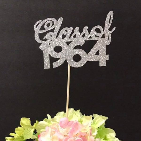 Class Reunion 1964, Class of 1964, Class Reunion Centerpiece , Class Reunion Decoration, Class Anniversary, Prom, School, University