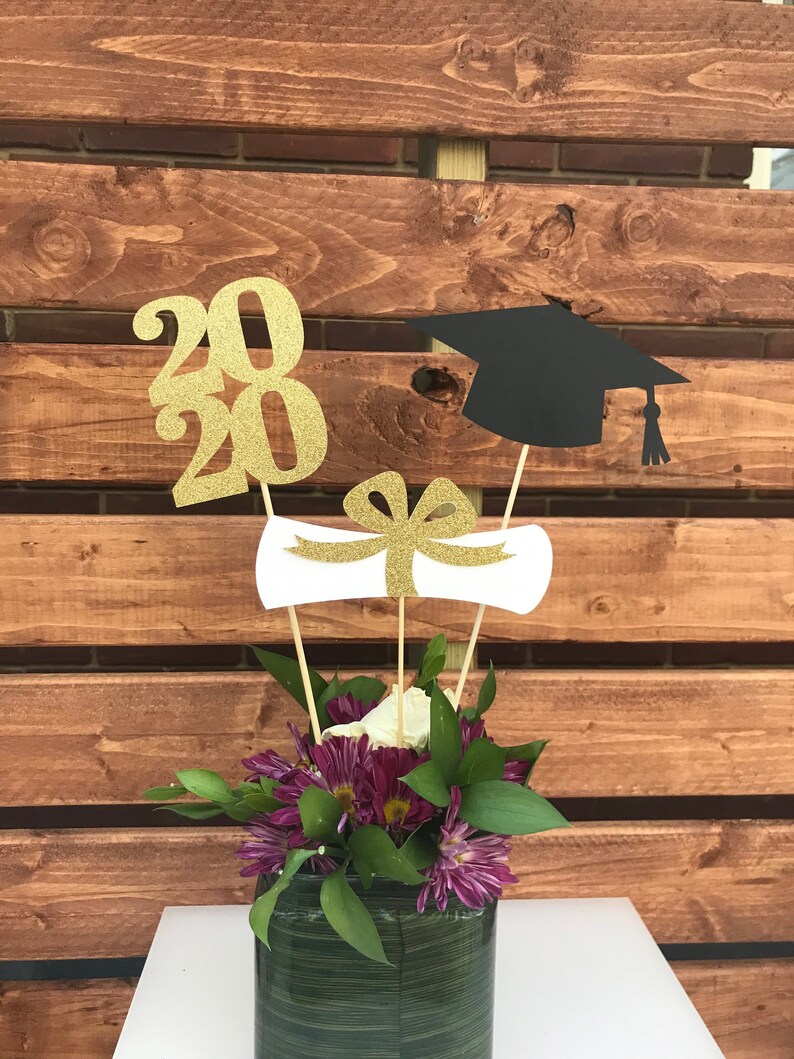 2023 Graduation Decorations Graduation Centerpiece Sticks Etsy