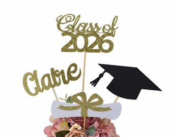 Graduation party decorations 2026, Graduation Centerpiece Sticks, Grad, Cap, Diploma, class of 2026, Graduation Decoration, prom 2026, 2026