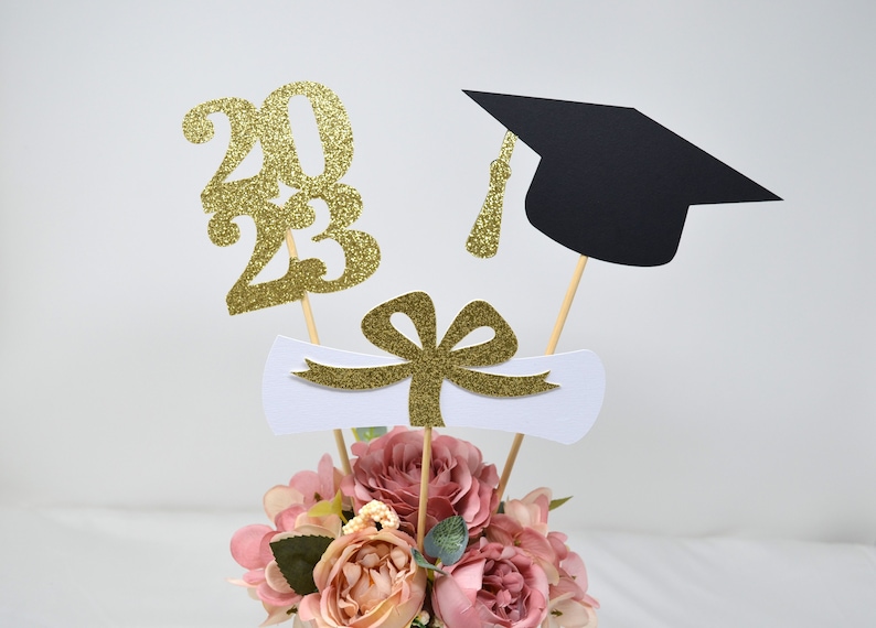 2026 Graduation centerpieces, Class of 2026, Graduation Centerpiece Sticks, Graduation party Decoration, prom 2026 picks, 2026 Graduation zdjęcie 9