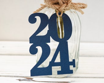 2024 tags, 2024 cut out, Graduation party decorations 2024, Graduation Cut outs, 2024 Mason jar tags, class of 2024, Graduation Decoration