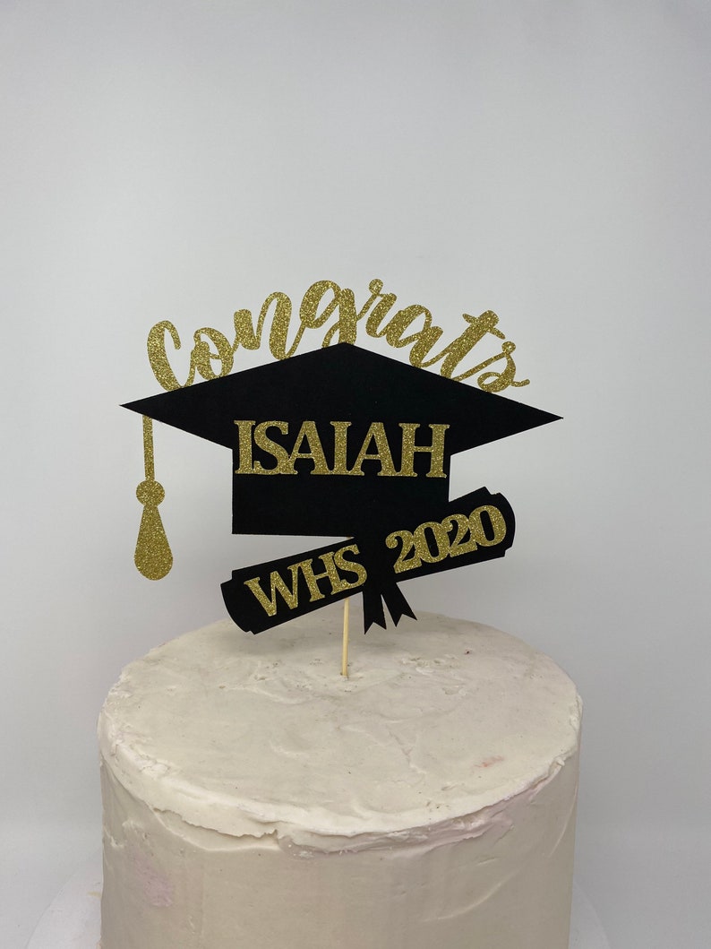 Graduation party decorations 2021 Graduation Cake Topper | Etsy