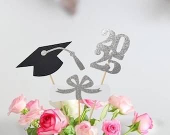 2025 Graduation decorations, Graduation Centerpiece Sticks, class of 2025, Graduation party Decoration, 2025 picks, Graduation Decor 2025