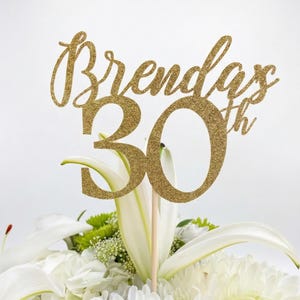 30th Birthday Decorations, 30th Birthday Centerpiece Sticks,Personalized 30th Birthday, Age Centerpiece, Anniversary stick