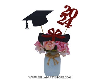 2024 Graduation decorations, Graduation Centerpiece Sticks, class of 2024, Graduation party Decoration, 2024 picks, Graduation Decor 2024