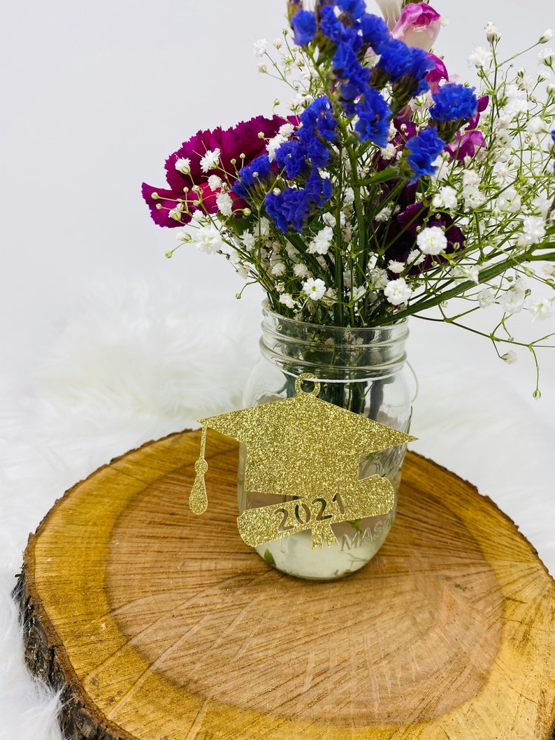 2021 Mason jar tags Graduation party decorations 2021 class of 2021 Graduation Decoration 2021 tags Graduation Cut outs 2021 cut out