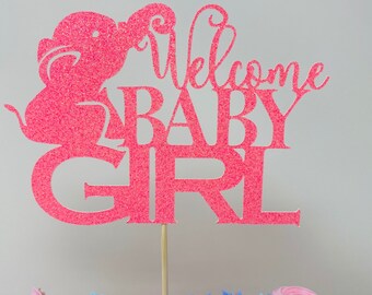 Baby Elephant Baby shower,Boy Elephant,Girl,Elephant baby shower decorations,Blue elephant Cake topper, pink elephant Cake topper