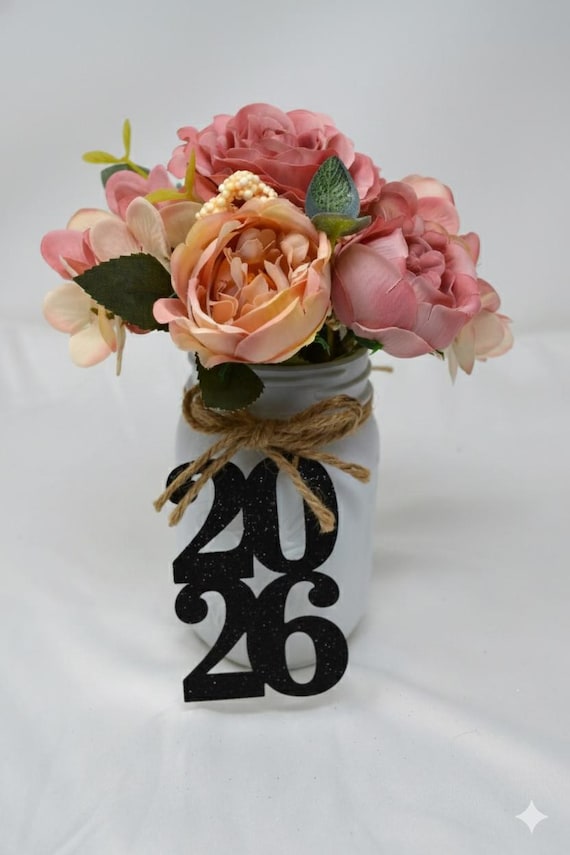 2026 tags, 2026 cut out, Graduation party decorations 2026, Graduation Cut outs, 2026 Mason jar tags, class of 2026, Graduation Decoration