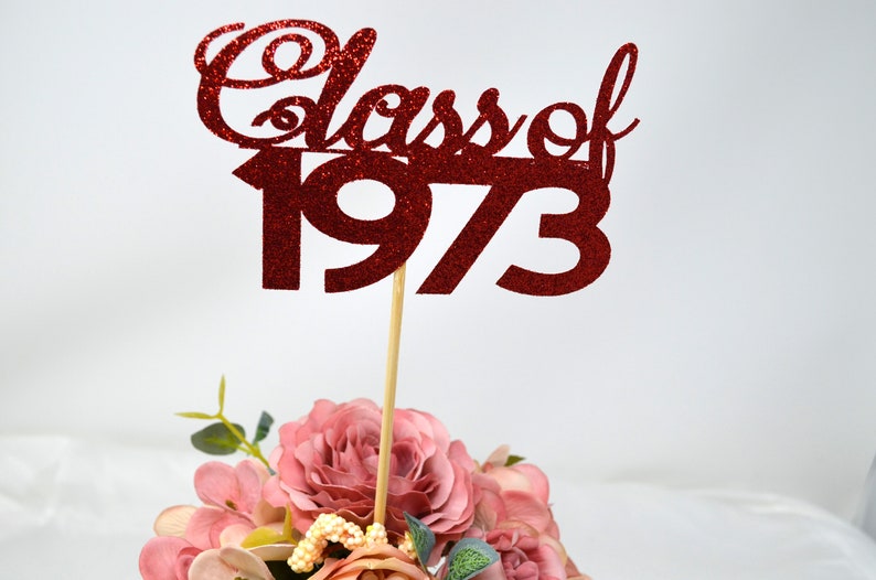 1973 Reunion Table Centerpiece Sticks 50th High School Etsy