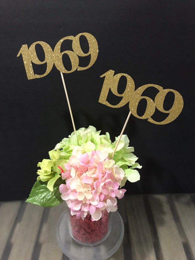 Class Of 1969 Centerpiece Decoration 50th Class Reunion Etsy