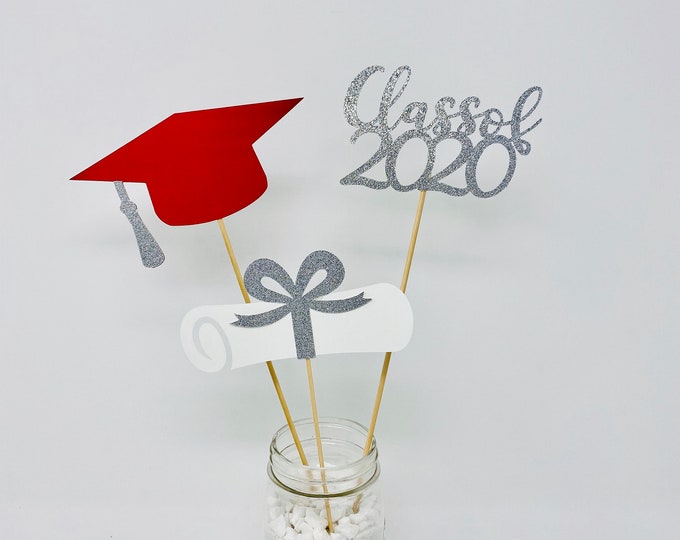Graduation party decorations 2024, Graduation Centerpiece Sticks 2024, graduation hat diploma 2024, class of 2024,Graduation Decoration 2024