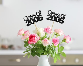 Set of 3 Class of 2005, Class Reunion 2005, Class Reunion Centerpiece, Class Reunion Decoration, Class Anniversary, 20th Class Reunion