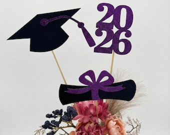 Graduation party decorations 2026, Graduation Centerpiece Sticks, Grad 2026, custom name centerpiece, Graduation table decor, Class of 2026
