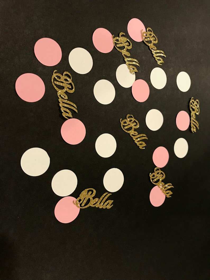 Custom Name Confetti Custom Party Decor Confetti Table Etsy