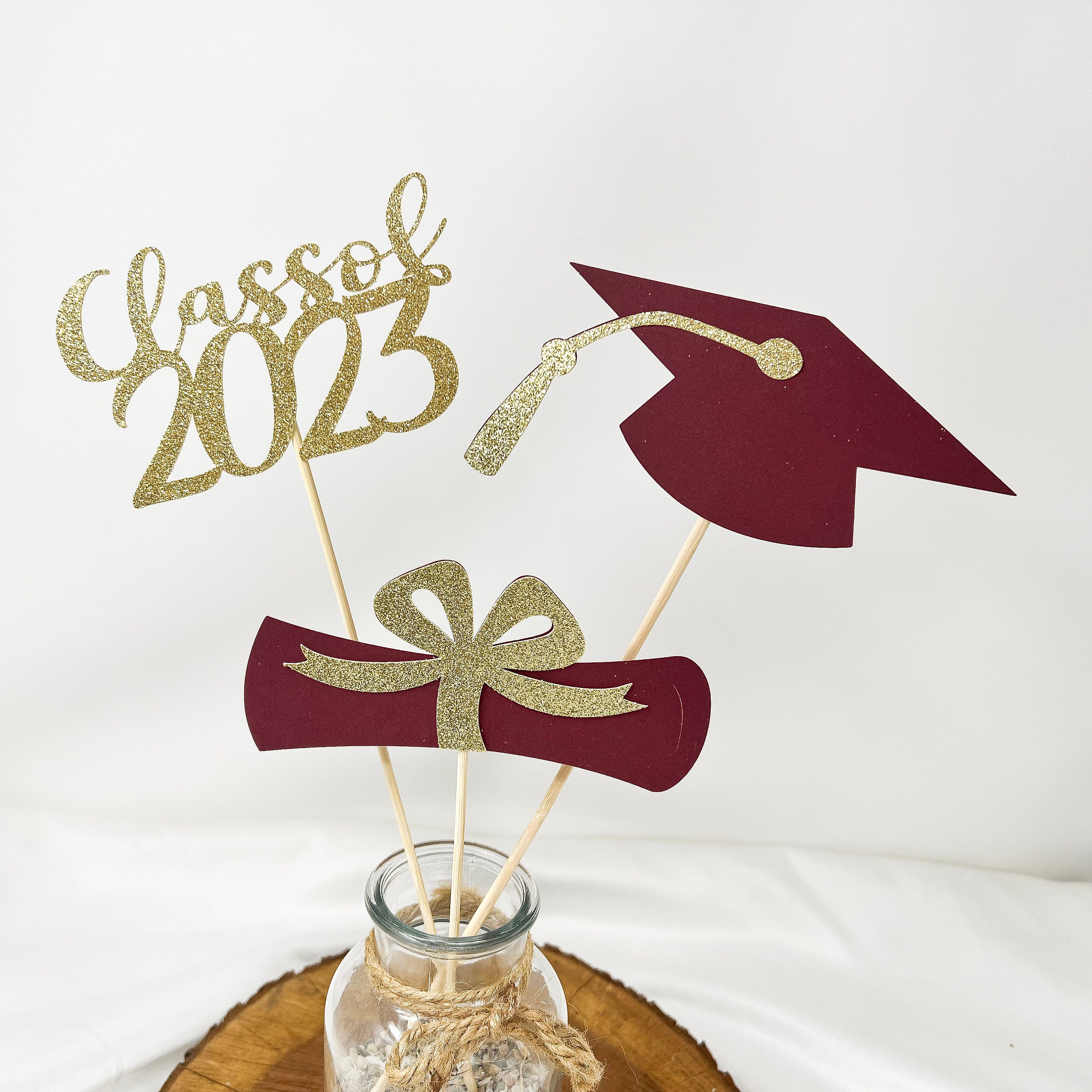 Graduation decorations 2024, Graduation Centerpiece Sticks, class of