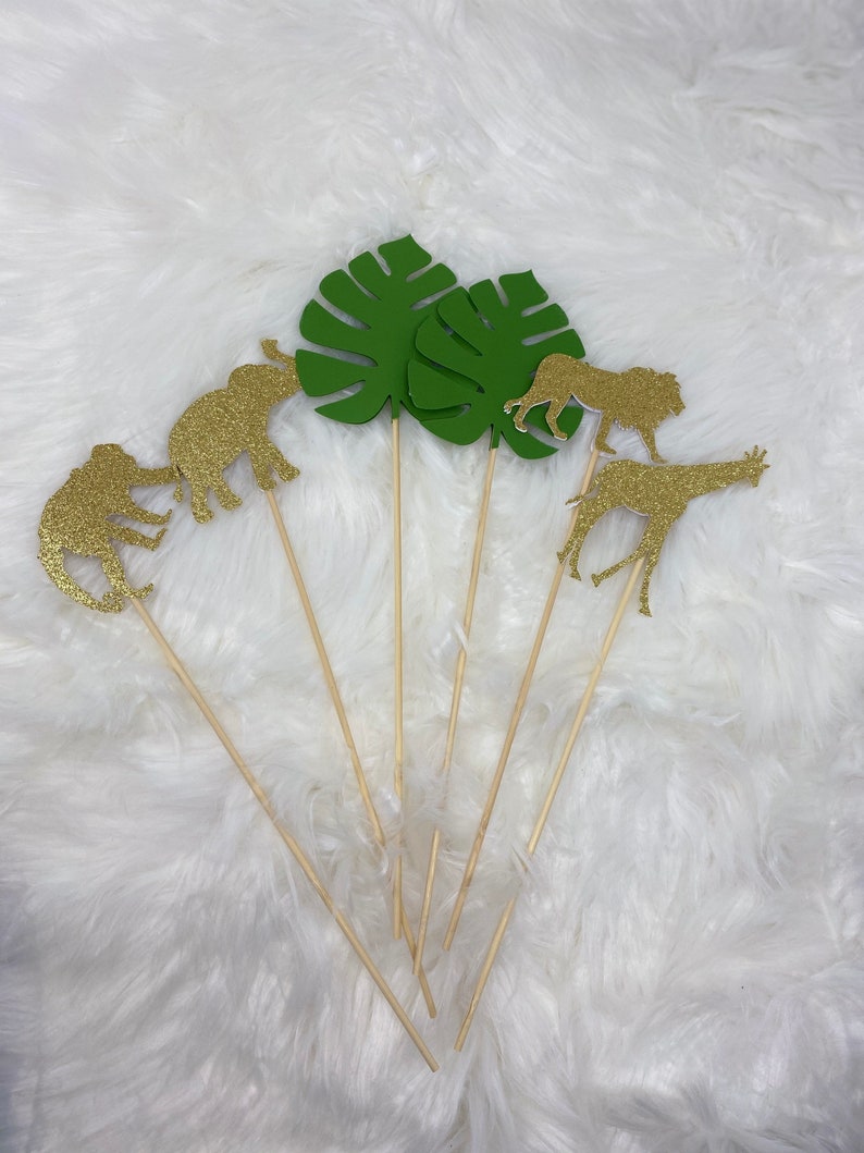 Jungle Party Safari Centerpiece 1 Set of 6 Centerpiece Etsy