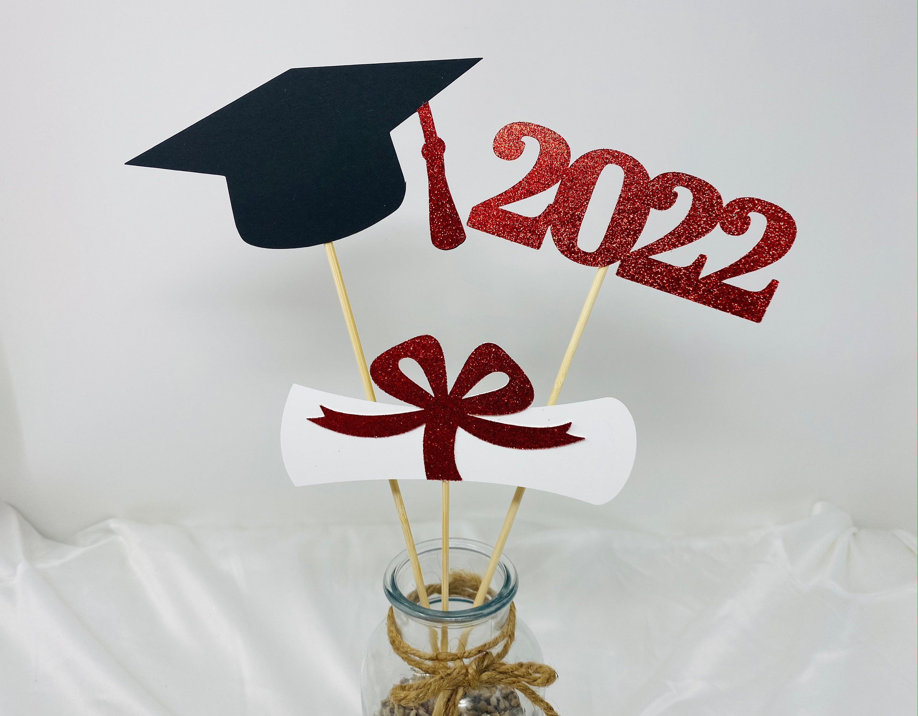 Graduation party decorations 2024, Graduation Centerpiece Sticks, Grad