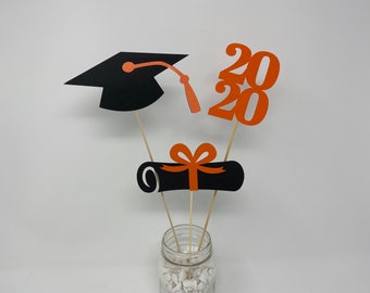 Graduation party decorations 2025, Graduation Centerpiece Sticks, Grad ,Cap ,Diploma , class of 2025, Graduation Decoration, prom 2025, 2025