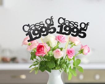 Set of 3 Class of 1995, Class Reunion 1995, Class Reunion Centerpiece, Class Reunion Decoration, Class Anniversary, Prom, Class Reunion Item