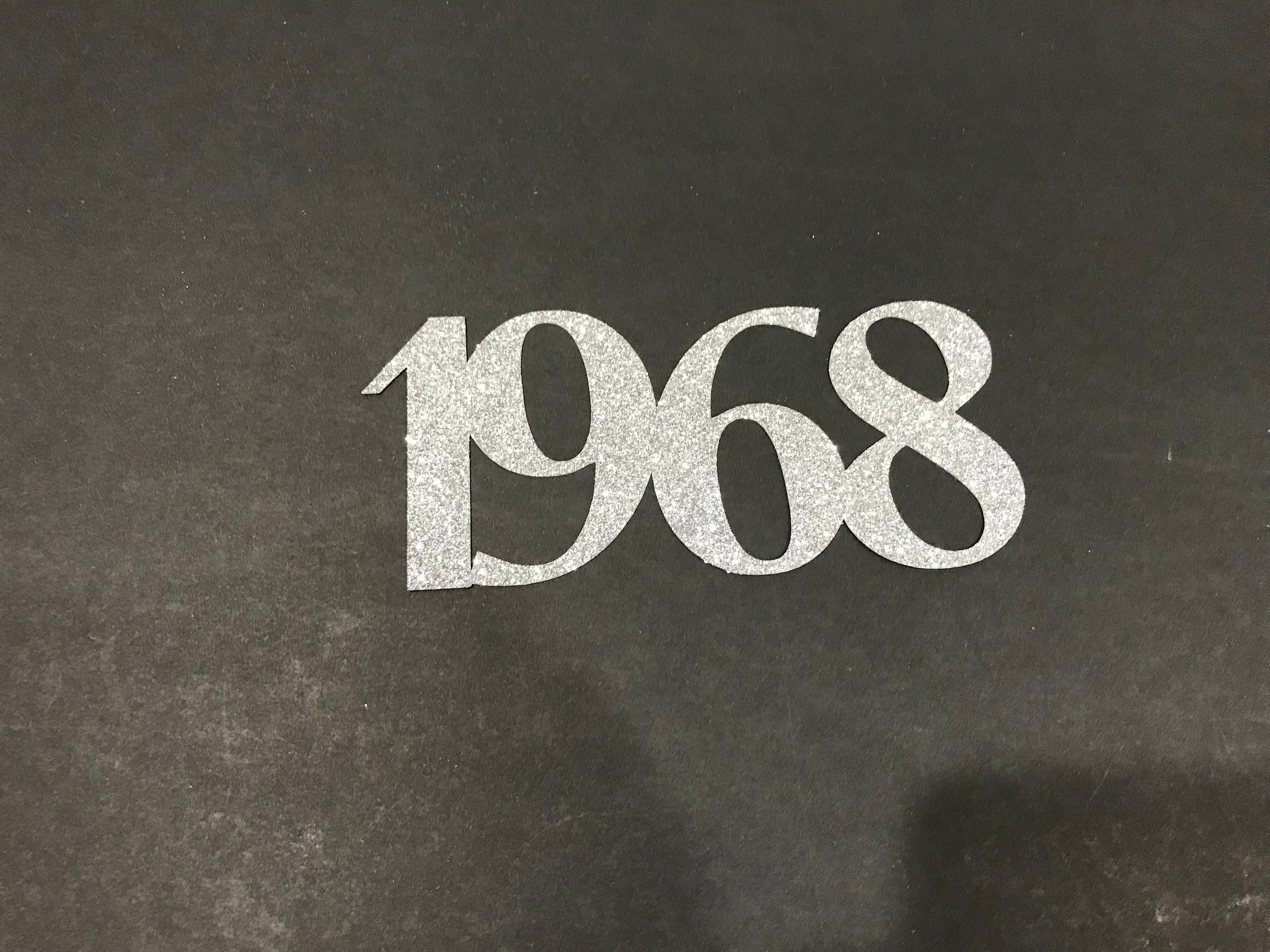 Class Of 1968 Centerpiece 50th High School Reunion Cutouts