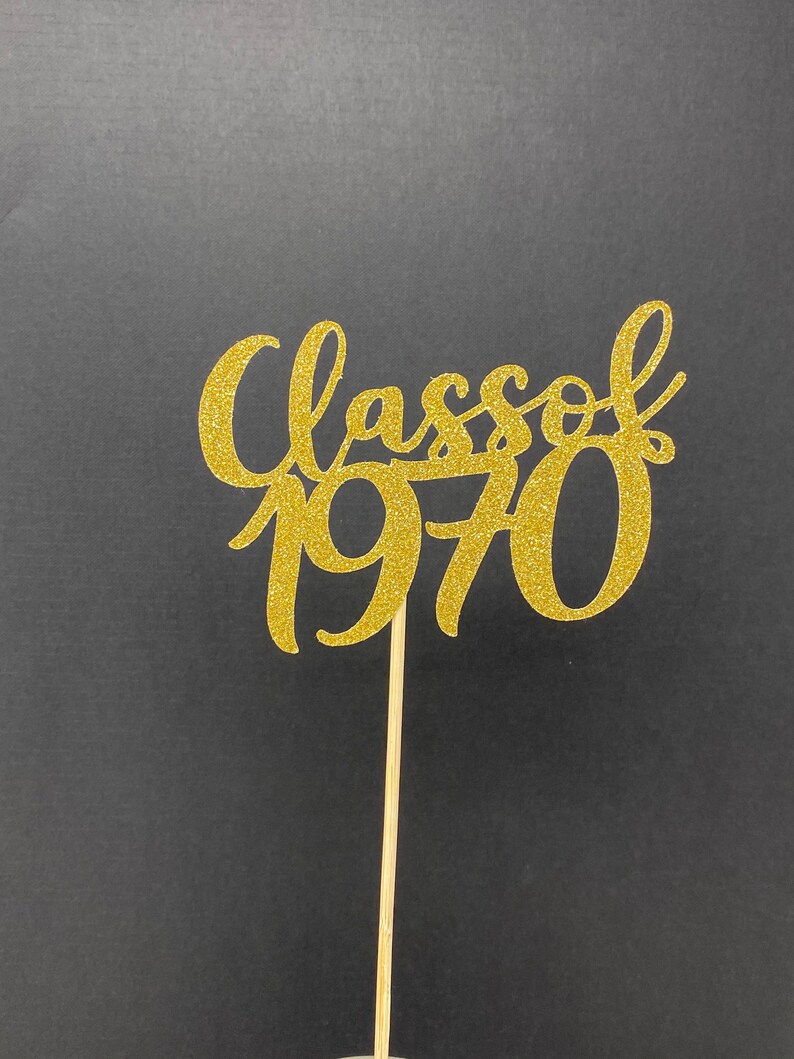 1970 Reunion Table Centerpiece Sticks 50th High School Etsy Uk