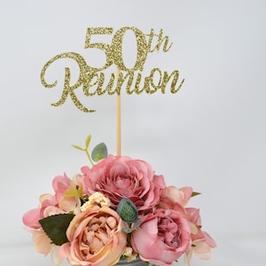 Set of 3 50th Reunion, 50th Class reunion decoration, 50th High School Reunion decoration, Class reunion centerpiece, Class reunion 50th