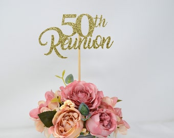 Set of 3 50th Reunion, 50th Class reunion decoration, 50th High School Reunion decoration, Class reunion centerpiece, Class reunion 50th