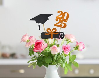 2025 Graduation decorations, Graduation Centerpiece Sticks, class of 2025, Graduation party Decoration, prom 2025 picks