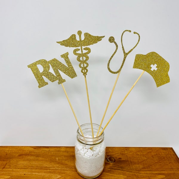 Nurse Graduation centerpiece sticks, Graduation Centerpiece, Graduation Table Decor, Centerpiece, Graduation Party, class of 2024