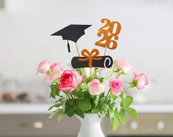 2026 Graduation decorations, Graduation Centerpiece Sticks, class of 2026, Graduation party Decoration, prom 2026 picks